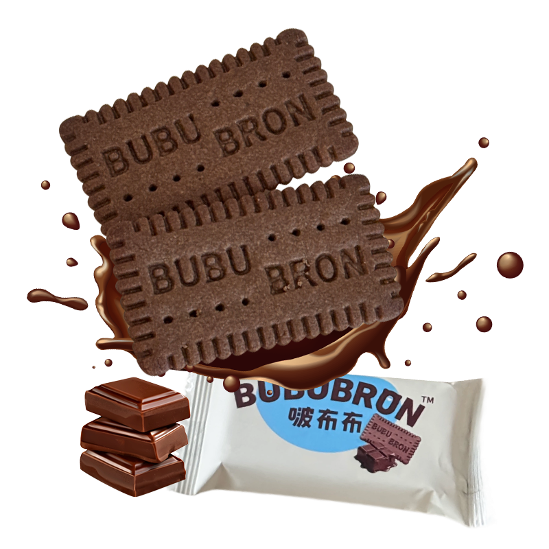 High calcium and iron cocoa flavored cookies